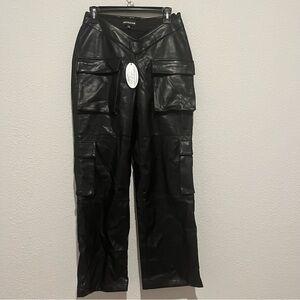 NWT Dolls Kill Poster Girl Path of Destruction Vegan Leather Pants Size Medium